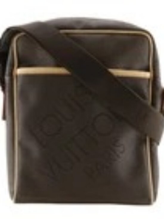 LOUIS VUITTON Sitadan NM Shoulder Bag M93224 Tail Brown Damier Jean Canvas